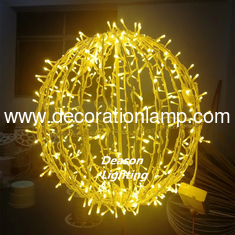 christmas mall decoration hanging led foldable ball lights