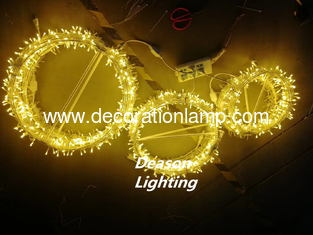 christmas mall decoration hanging led foldable ball lights