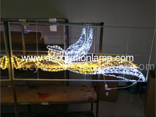 outdoor street decoration lighted christmas angel