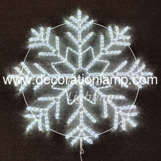outdoor lighted christmas snowflake