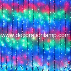Multi Coloured LED Cascading Waterfall Curtain Light