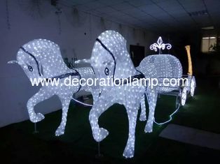 led outdoor christmas decoration horse carriage