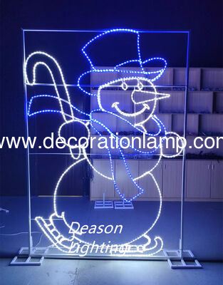 Giant outdoor wire lighted snowman   snowman lighted outdoor christmas decorations