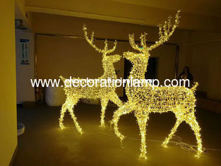 large outdoor christmas reindeer light