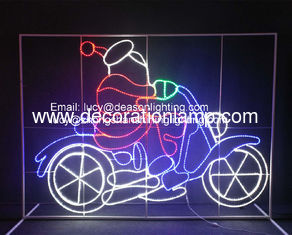santa motorbike lights