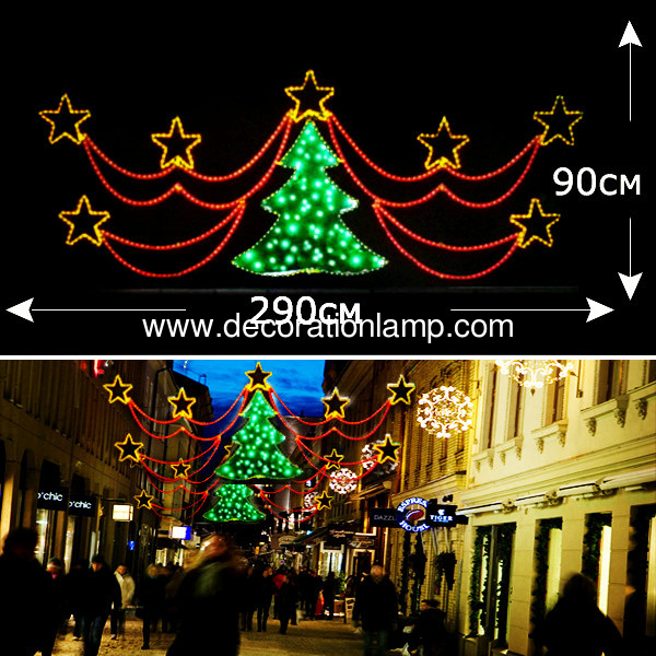 christmas motif lights outdoor street decorations