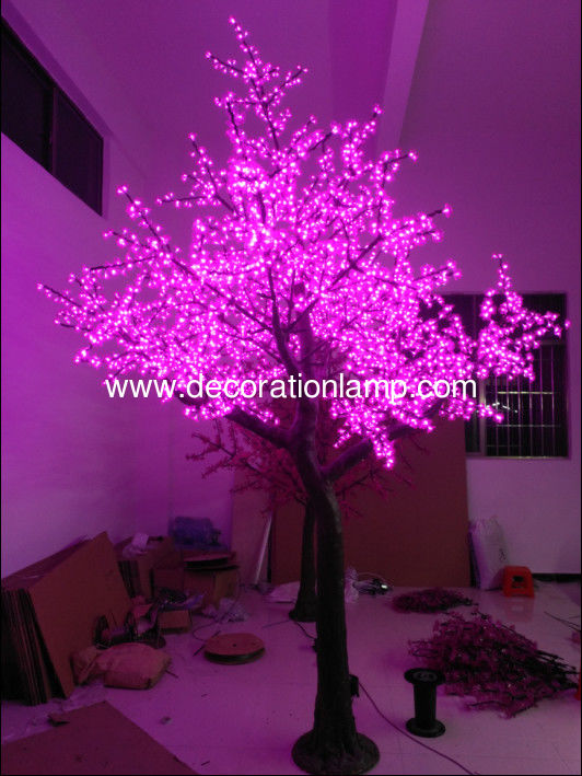cherry blossom tree with lights