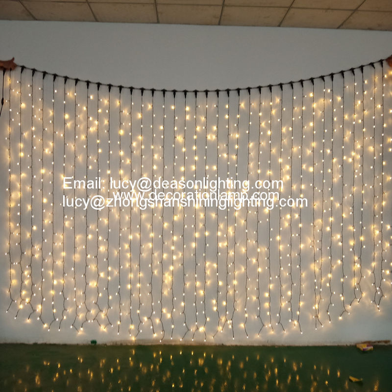 christmas curtain lights outdoor decoration