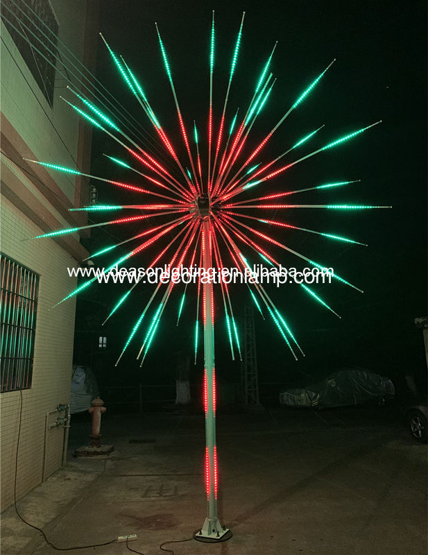 led firework pole lighting