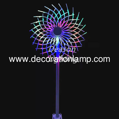 Luces de fuegos artificiales de Navidad en forma de flor Decoraciones de paisaje al aire libre