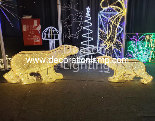 Luces de Navidad de osos polares