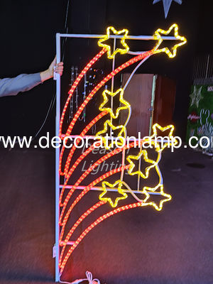 Lámparas para exterior, decoraciones de postes, luces con motivo navideño
