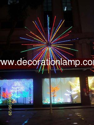 RGB Led Fuegos artificiales Luces de árbol de Navidad exterior Decoración navideña Luces a prueba de agua