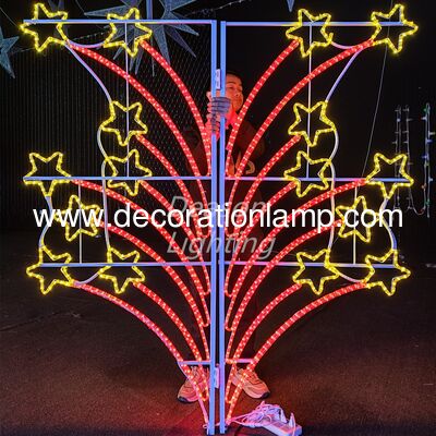 luces de la calle decorativas de palo de led de Navidad