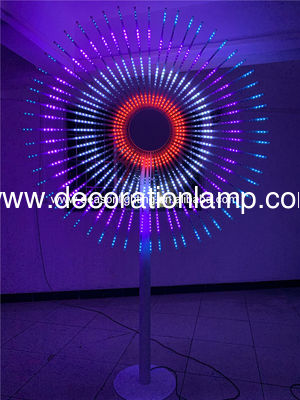 Molinos de viento giratorios en forma de fuegos artificiales de led